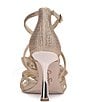 Color:Champagne - Image 3 - Allore2 Rhinestone Flower Strappy Dress Sandals