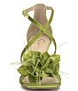 Color:Jade Green - Image 5 - Allore2 Rhinestone Flower Strappy Dress Sandals