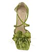 Color:Jade Green - Image 6 - Allore2 Rhinestone Flower Strappy Dress Sandals