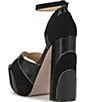 Jessica Simpson Avele Suede Embossed Leather Ankle Strap Platform Sandals - Image 4