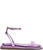 Color:Pale Purple - Image 2 - Betania Metallic Clear Vinyl Ankle Strap Sandals