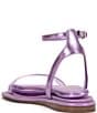 Color:Pale Purple - Image 3 - Betania Metallic Clear Vinyl Ankle Strap Sandals