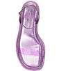 Color:Pale Purple - Image 5 - Betania Metallic Clear Vinyl Ankle Strap Sandals