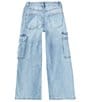 Color:Medium Light Wash - Image 2 - Big Girls 7-16 Cargo Jeans