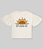 Color:Sea Salt - Image 1 - Big Girls 7-16 Short-Sleeve Good Things Graphic T-Shirt