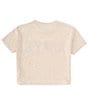 Color:Oat Heather - Image 2 - Big Girls 7-16 Short Sleeve Love Graphic T-Shirt