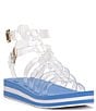 Color:Clear - Image 1 - Bimala Clear Platform Gladiator Sandals