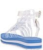Color:Clear - Image 3 - Bimala Clear Platform Gladiator Sandals