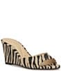 Jessica Simpson Bolir Zebra Print Wedge Sandals - Image 1