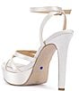 Color:White - Image 3 - Bridal Collection Balina3 Ankle Strap Platform Sandals