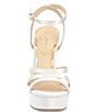 Color:White - Image 4 - Bridal Collection Balina3 Ankle Strap Platform Sandals