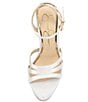 Color:White - Image 5 - Bridal Collection Balina3 Ankle Strap Platform Sandals