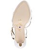 Color:White - Image 6 - Bridal Collection Balina3 Ankle Strap Platform Sandals