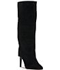 Color:Black - Image 1 - Brykia Suede Foldover Tall Boots