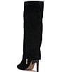 Color:Black - Image 4 - Brykia Suede Foldover Tall Boots