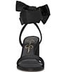 Color:Black - Image 5 - Cadith Bow Ankle Strap Sandals
