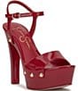 Jessica Simpson Calenta Patent Stud Platform Sandals - Image 1