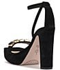 Color:Black - Image 4 - Callirah Jeweled Strap Dress Sandals