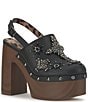 Jessica Simpson Cazea Rhinestone Patterned Platform Clogs - Image 1