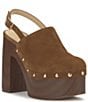 Jessica Simpson Cazea Suede Studded Platform Clogs - Image 1