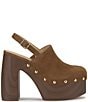 Jessica Simpson Cazea Suede Studded Platform Clogs - Image 2