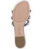 Color:Denim - Image 6 - Detta Jeweled Flat Slide Sandals