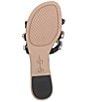 Color:Black - Image 6 - Detta Jeweled Synthetic Flat Slide Sandals