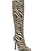 Jessica Simpson Dilea Zebra Print Knee High Boots - Image 1