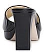 Color:Black - Image 3 - Elyzza Leather Slide Dress Sandals