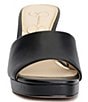Color:Black - Image 5 - Elyzza Leather Slide Dress Sandals
