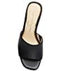 Color:Black - Image 6 - Elyzza Leather Slide Dress Sandals