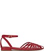 Jessica Simpson Eulean Embossed Strappy Caged Ankle Wrap Flats - Image 4