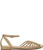 Jessica Simpson Eulean Raffia Strappy Caged Ankle Wrap Flat Sandals - Image 2