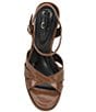 Color:Caramel - Image 6 - Giddings Patent Platform Sandals