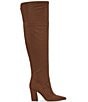 Color:Tobacco - Image 2 - Habella Faux Suede Pointed Toe Over-the-Knee Boots