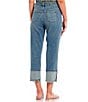 Color:Whirlpool - Image 2 - High Rise Throwback Frayed Detail Crop Straight Jeans