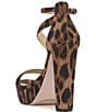 Color:Natural - Image 4 - Iley Leopard Print Platform Dress Sandals