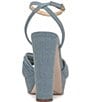 Color:Denim - Image 3 - Immie Denim Platform Sandals