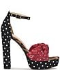 Color:Red Muse - Image 2 - Islyn Printed Knotted Platform Sandals