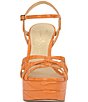 Jessica Simpson Itzari Croc Embossed Double Platform Dress Sandals - Image 5