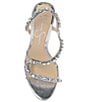 Jessica Simpson Jaycin Rhinestone Asymmetrical Metallic Dress Sandals ...