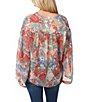 Color:Paisley Patch - Image 2 - Jenna Printed Long Wide Sleeve Pullover Top