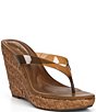 Jessica Simpson Jyseta Clear Thong Raffia Wedge Sandals - Image 1