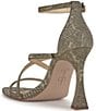 Jessica Simpson Kaliye Glitter Strappy Rhinestone Embellished Dress Sandals - Image 3