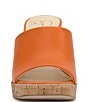 Color:Tangerine - Image 5 - Kashet Cork Heel Platform Sandals