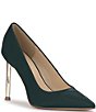 Jessica Simpson Kheloe Satin Pointed Toe Pumps - Image 1