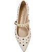 Color:Off White - Image 5 - Kiann Studded Pointed Toe Flats