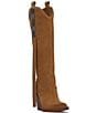 Color:Brown Sugar - Image 1 - Lisabeth Fringe Tall Western Boots