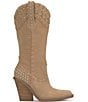 Color:Almond - Image 2 - Liselotte Pearl Detail Tall Western Boots