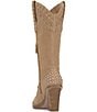 Color:Almond - Image 3 - Liselotte Pearl Detail Tall Western Boots